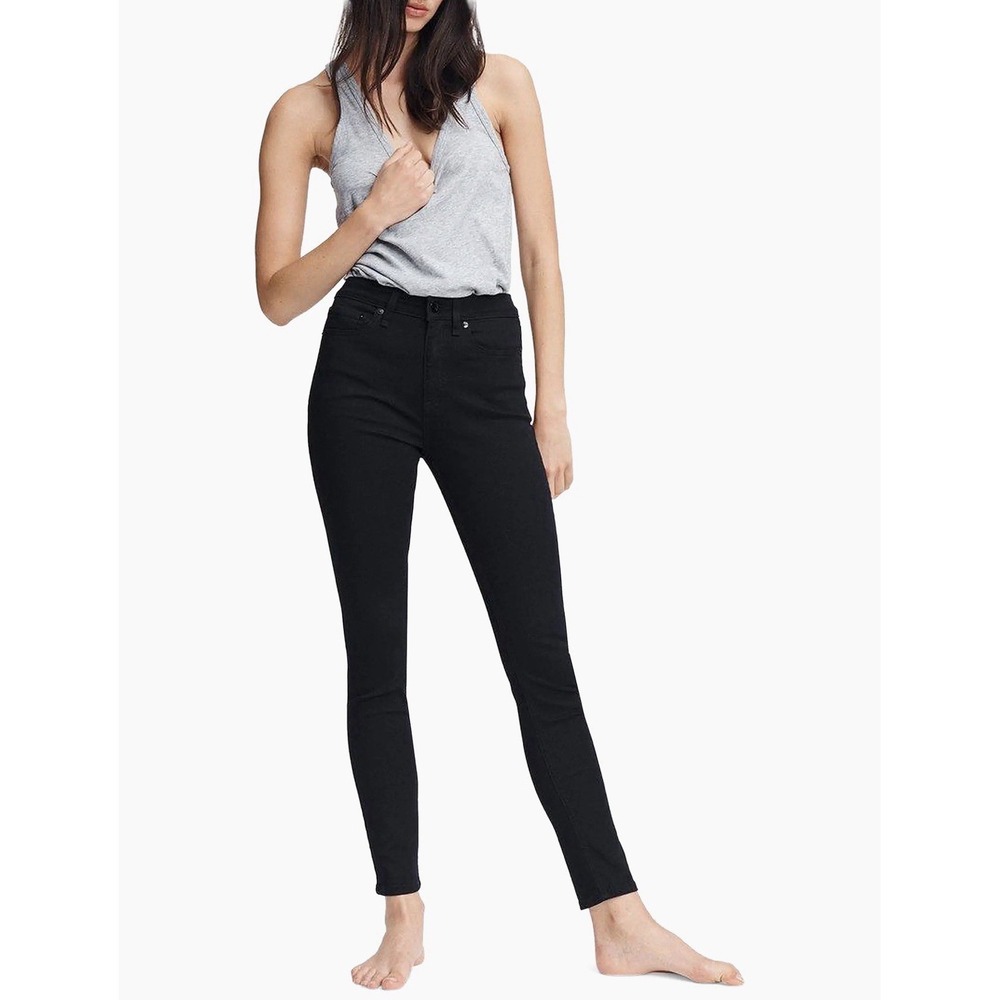 Rag & Bone Nina High-Rise Skinny Jeans Black | Sz 27 | Never Worn | Retail $198